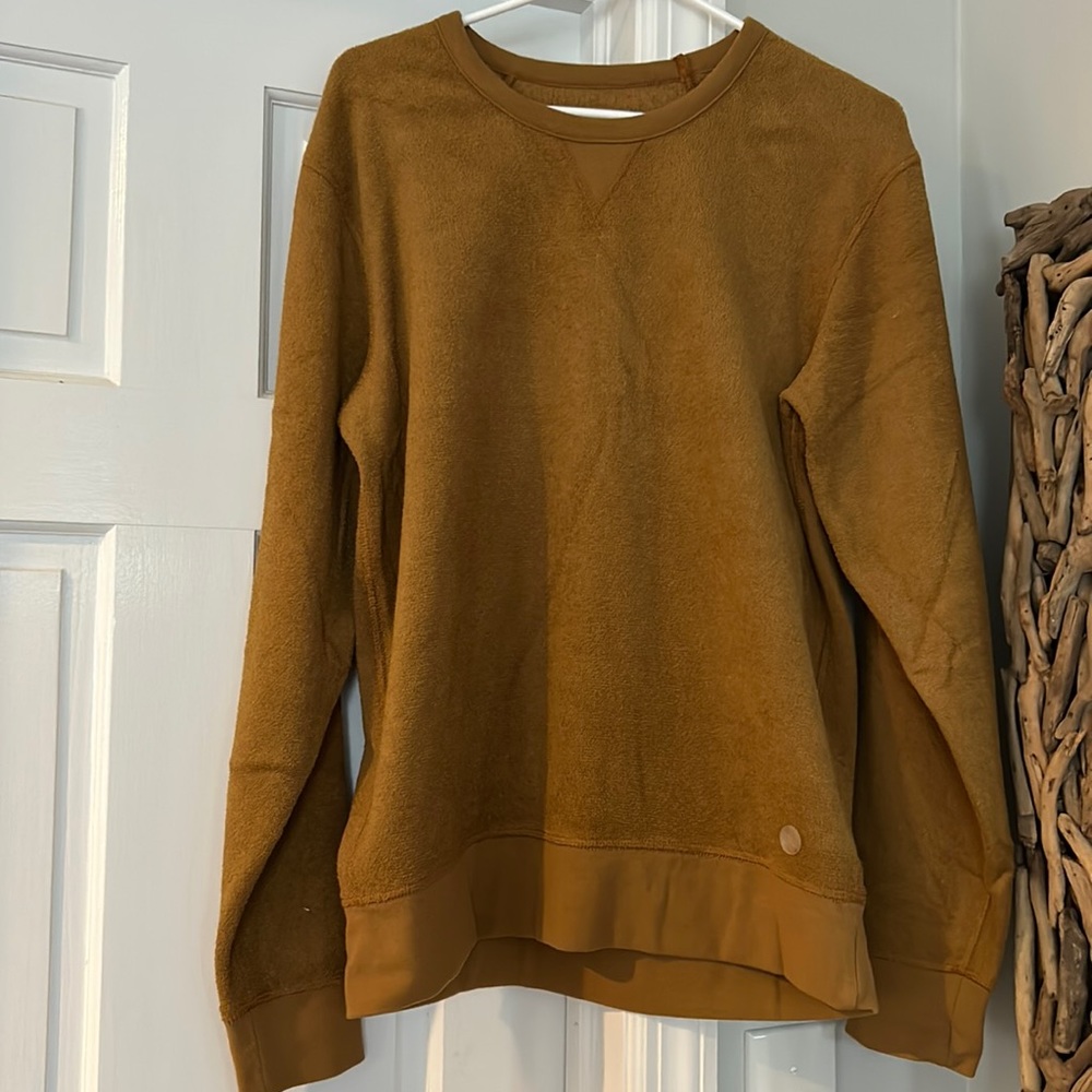 NWOT Outerknown mustard yellow tan brown gold sweatshirt size medium